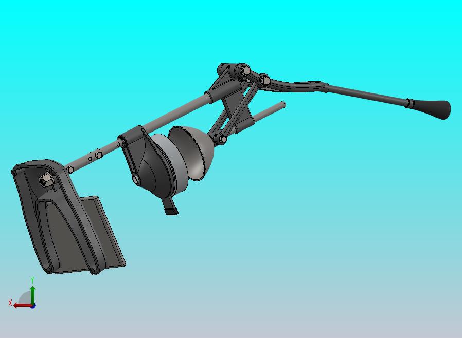 手动榨汁机3D图纸 Solidworks设计