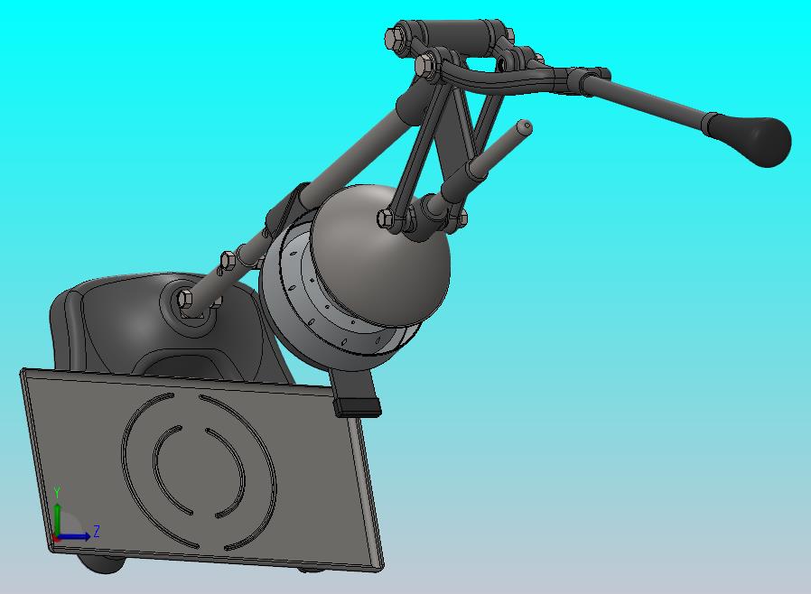 手动榨汁机3D图纸 Solidworks设计