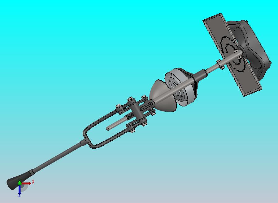 手动榨汁机3D图纸 Solidworks设计