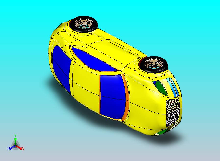 奥迪TT外框架设计图纸