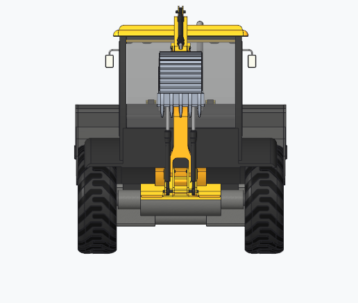 挖掘推土机3D数模图纸 STP格式