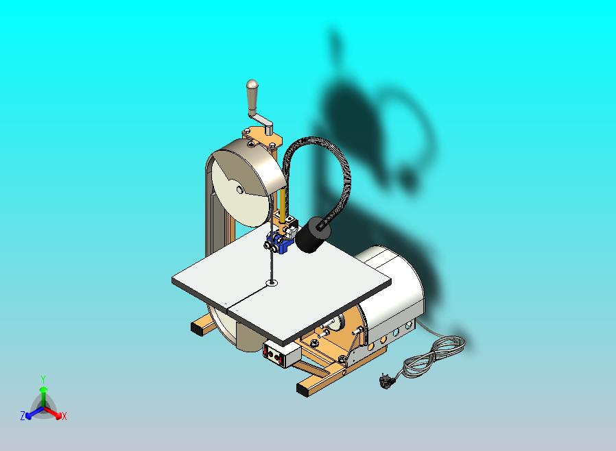 迷你带锯机3D图纸 x_t格式