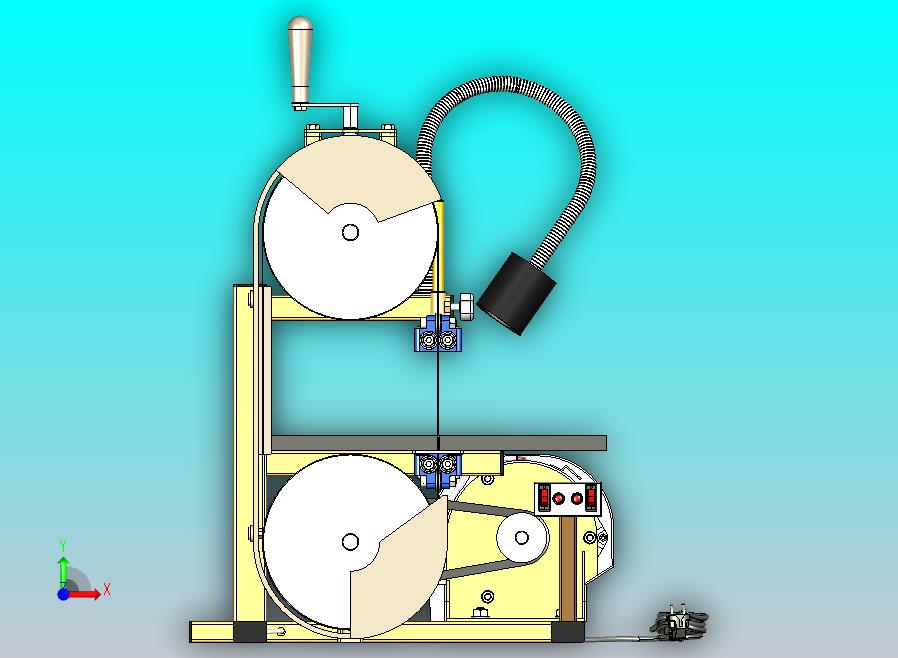 迷你带锯机3D图纸 x_t格式
