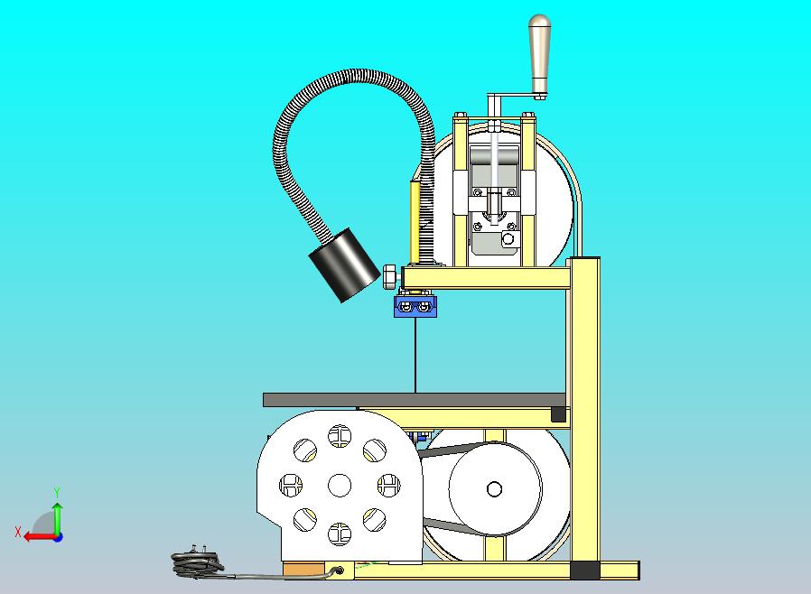 迷你带锯机3D图纸 x_t格式