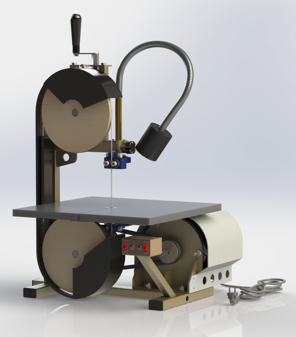 迷你带锯机3D图纸 x_t格式