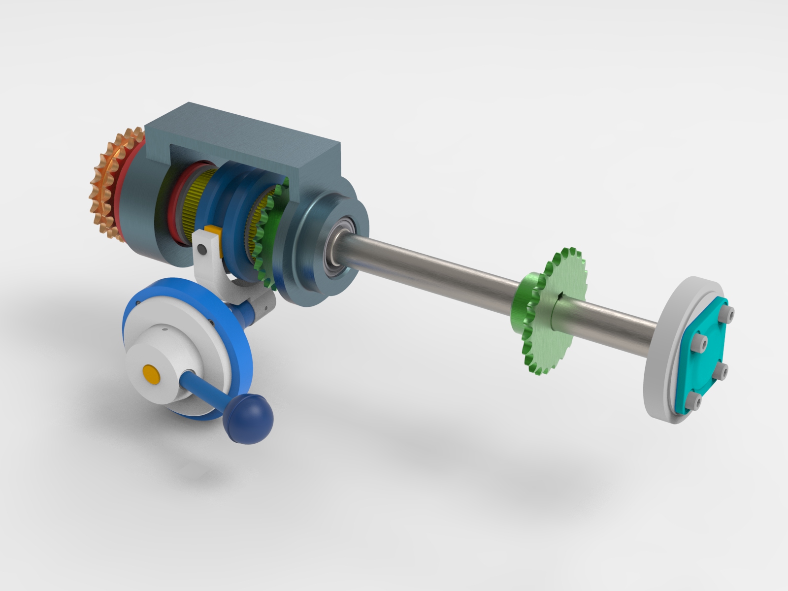 传动轴(含花键连接、键槽及螺栓等)3D数模图纸 STP格式 附平面工程图