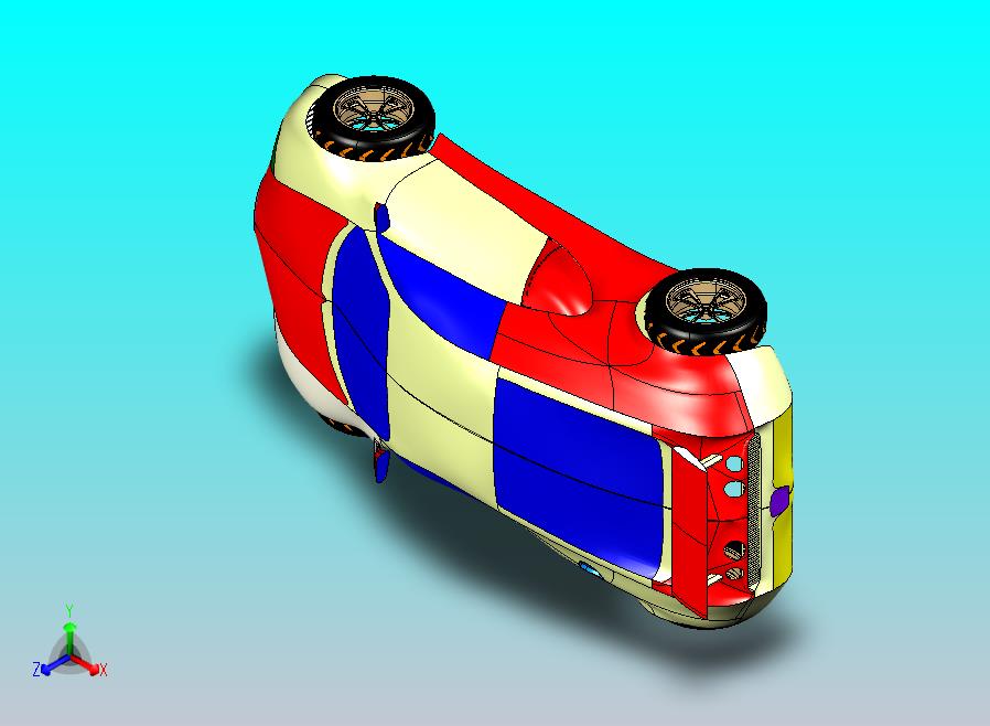 跑车外壳设计3D图纸