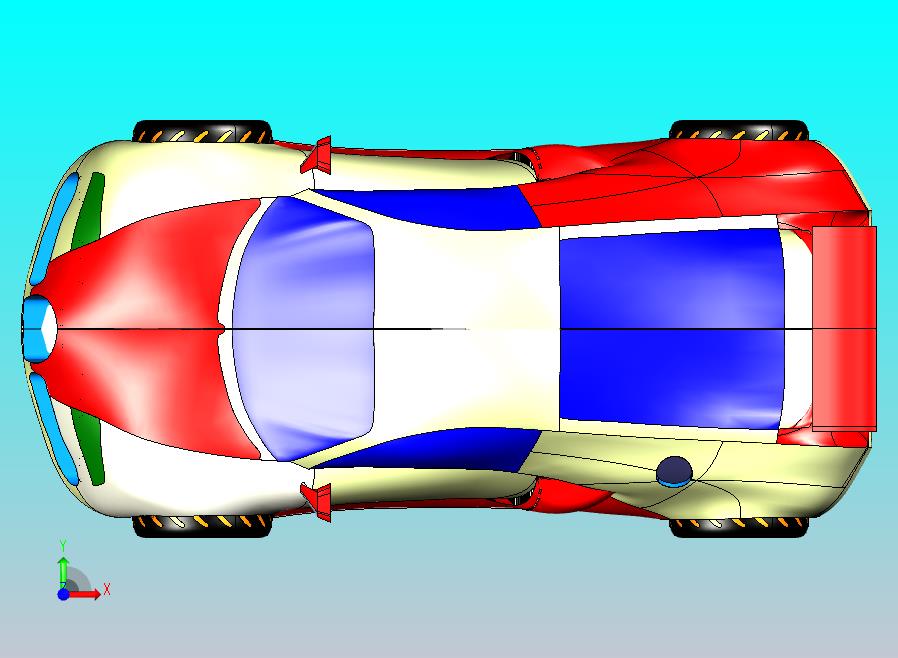 跑车外壳设计3D图纸