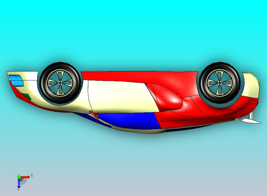 跑车外壳设计3D图纸