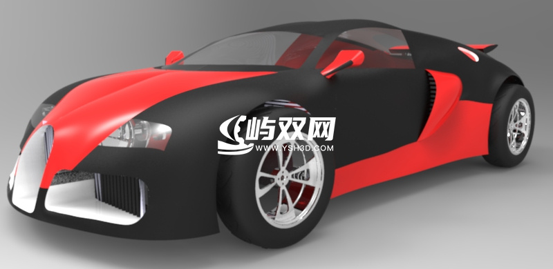 跑车外壳设计3D图纸