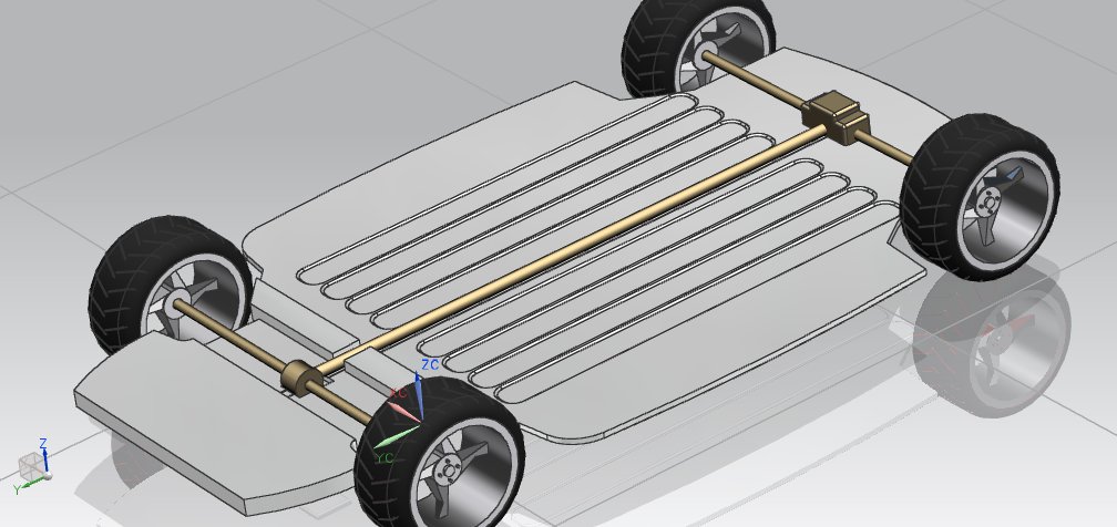 微型双座小汽车模型设计图纸