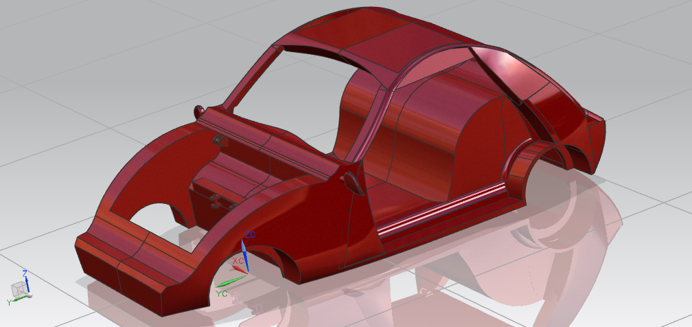 微型双座小汽车模型设计图纸