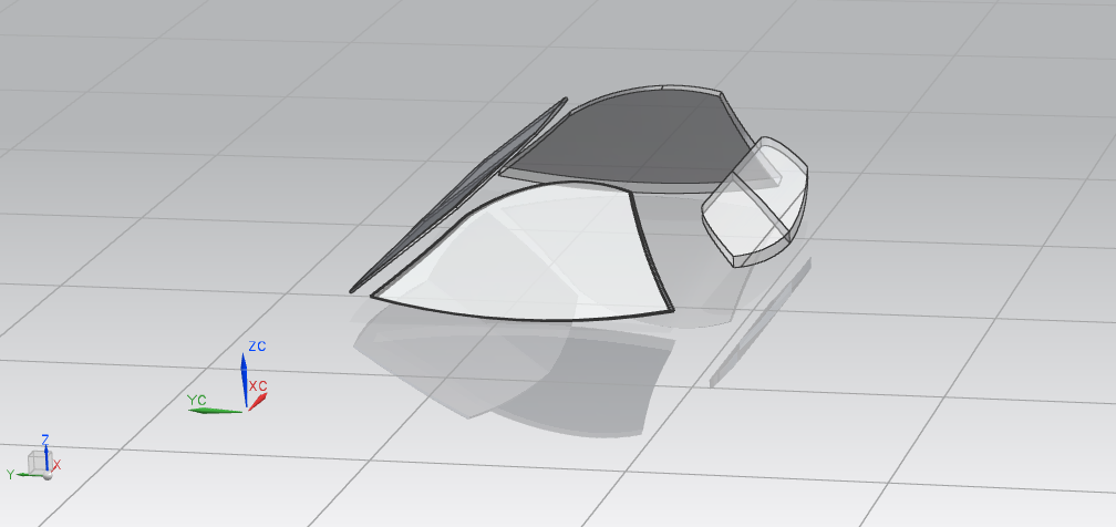 微型双座小汽车模型设计图纸