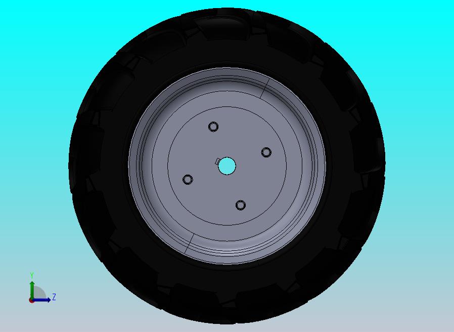 高负载能力农用机械轮胎组装