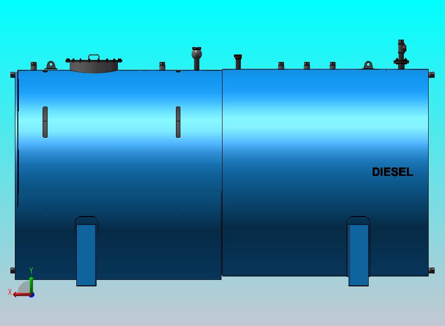 20000L燃料储罐模型