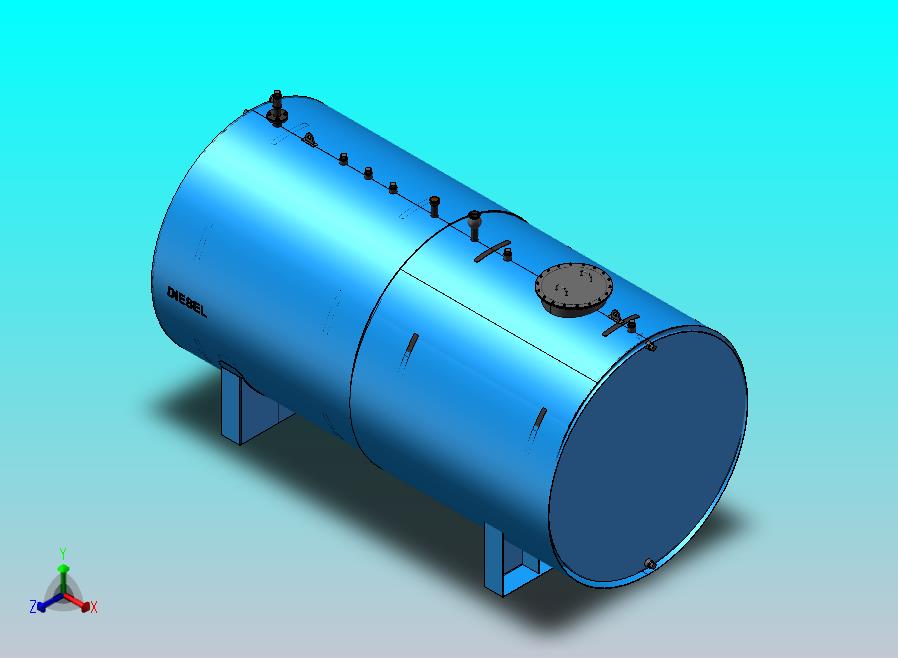 20000L燃料储罐模型