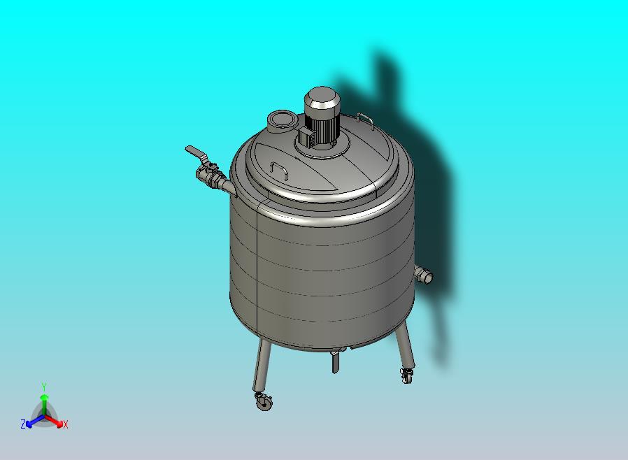 化妆品粉体概念混合搅拌罐