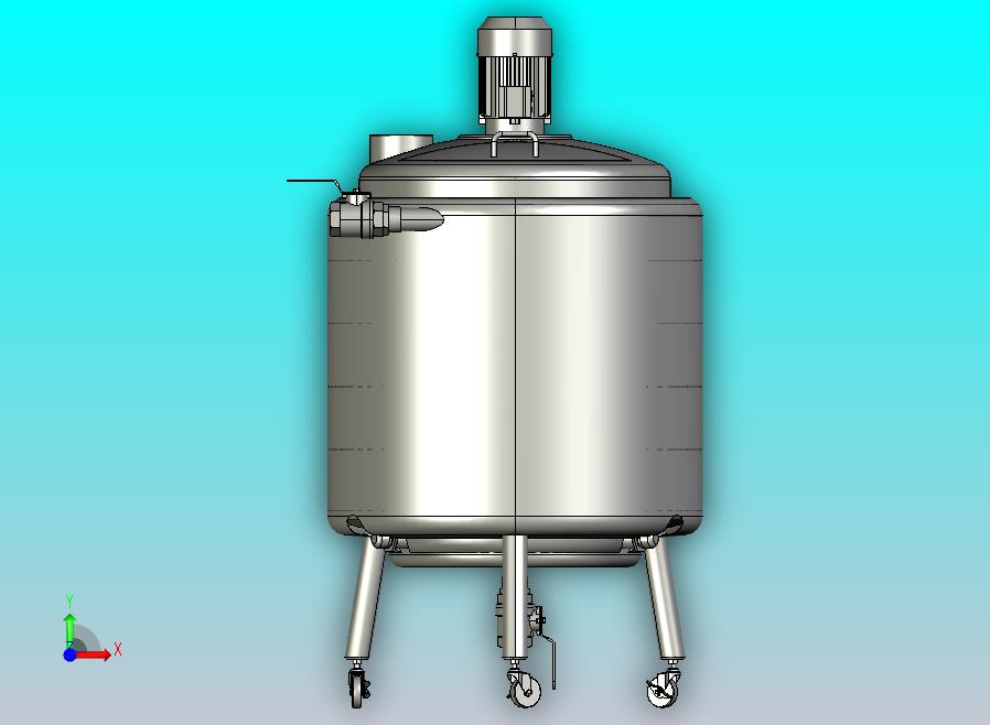 化妆品粉体概念混合搅拌罐