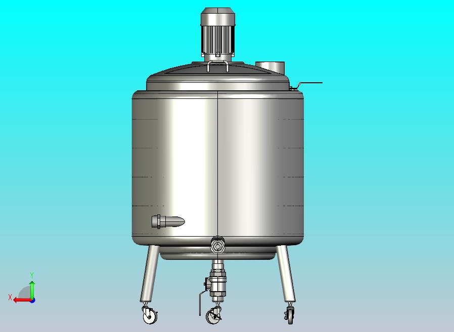 化妆品粉体概念混合搅拌罐