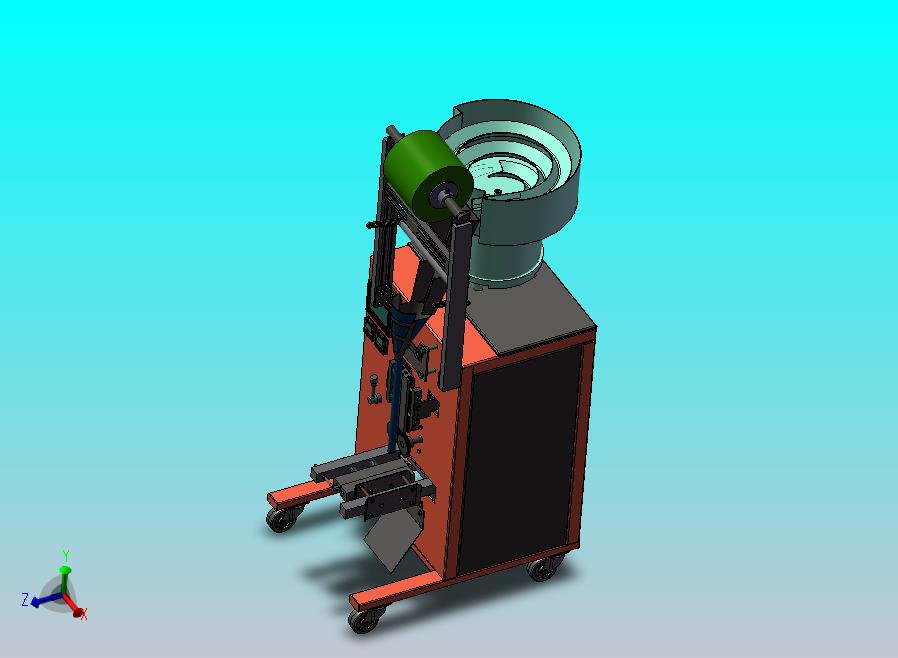 颗粒包装机模型