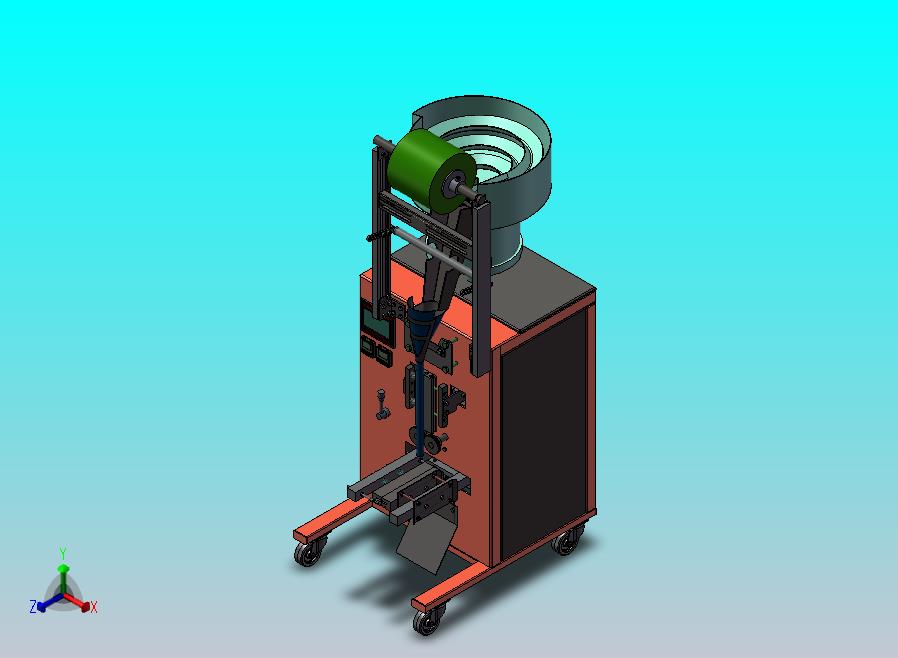 颗粒包装机模型