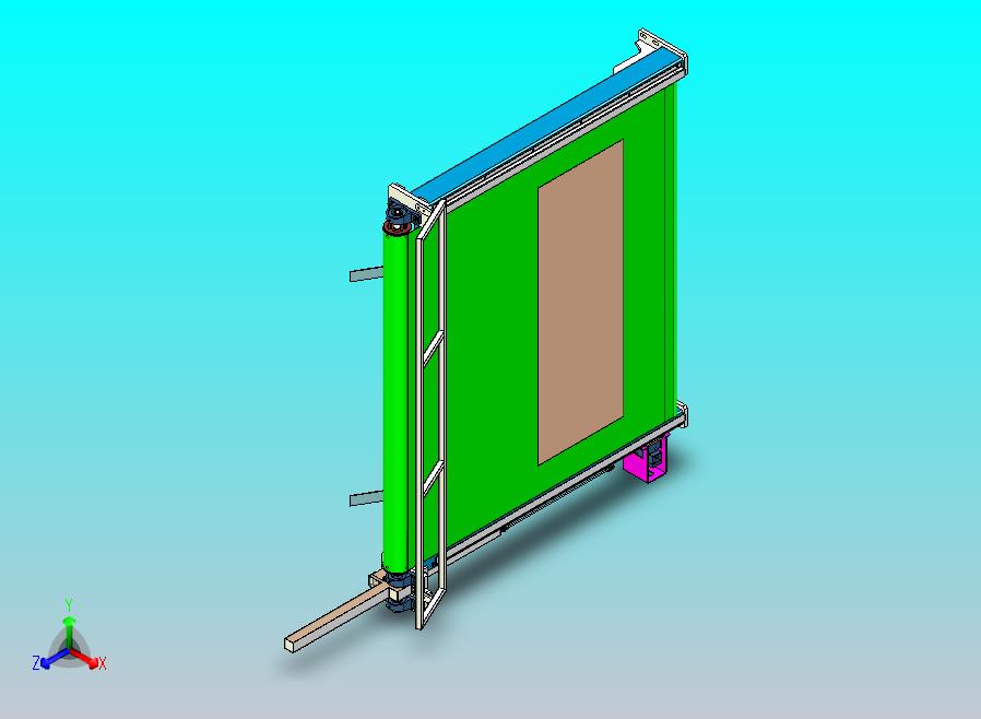 气动卷帘门设计