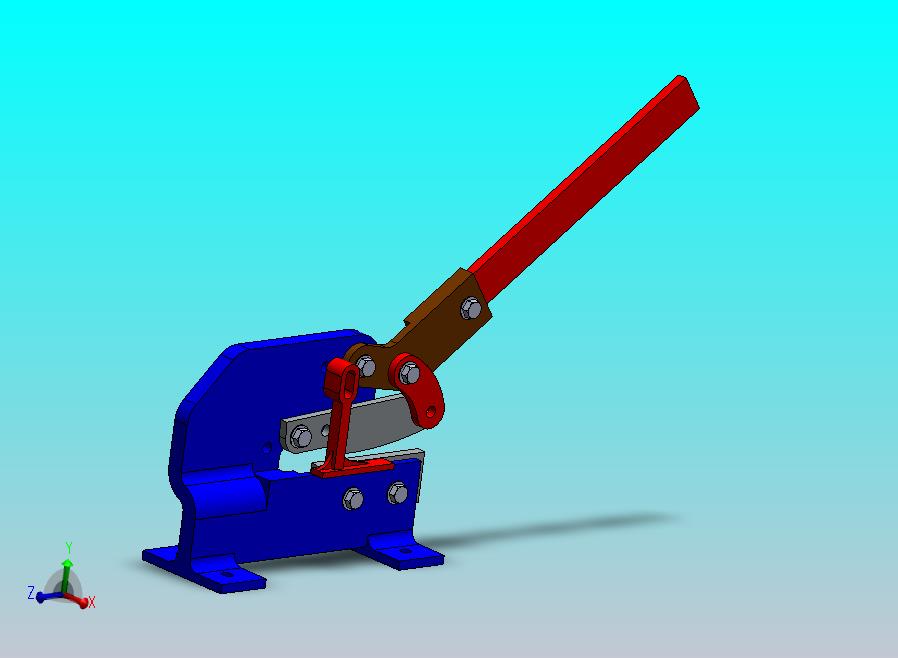 手动小闸刀模型