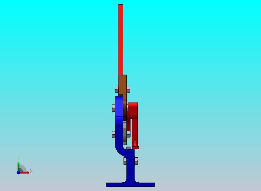 手动小闸刀模型