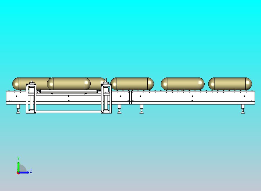 饲料袋滚筒输送线设计
