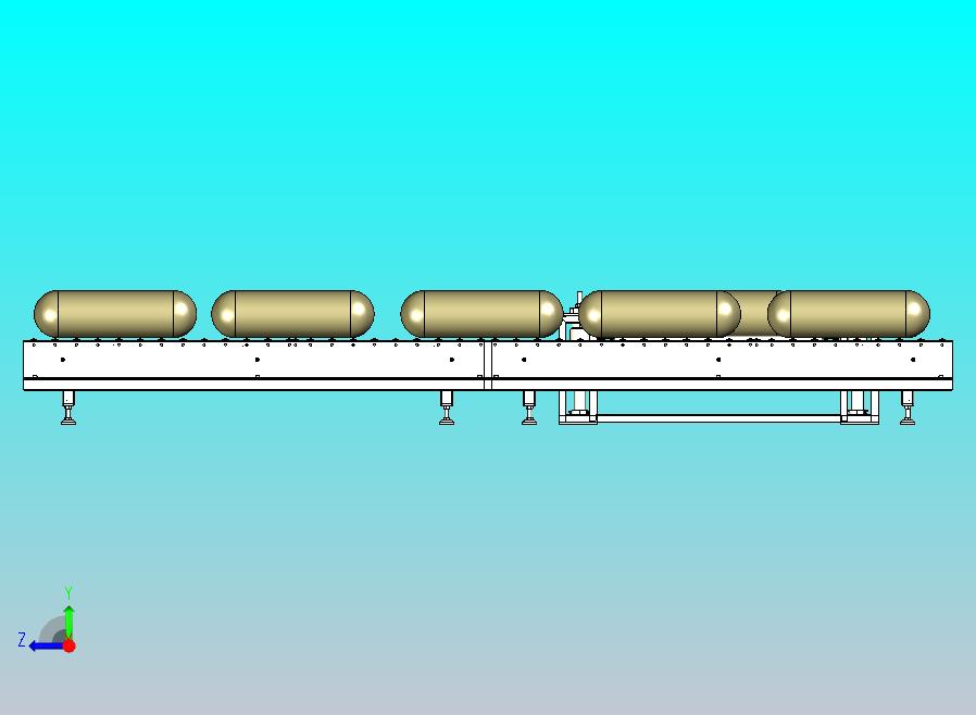 饲料袋滚筒输送线设计