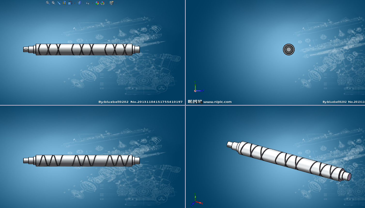 往复丝杆槽辊设计