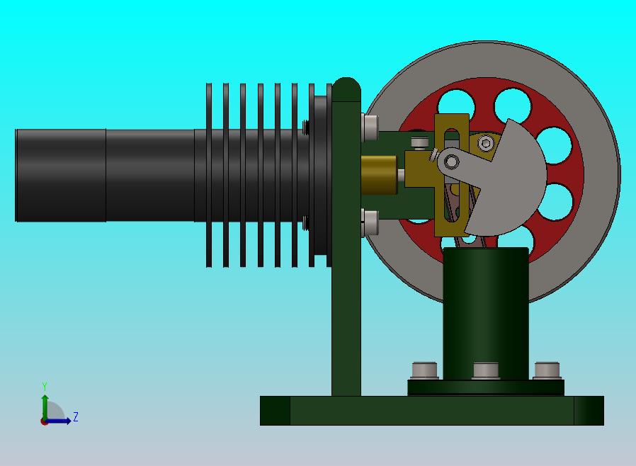 卧式斯特林发动机