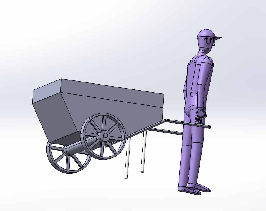 新型人拉小斗车