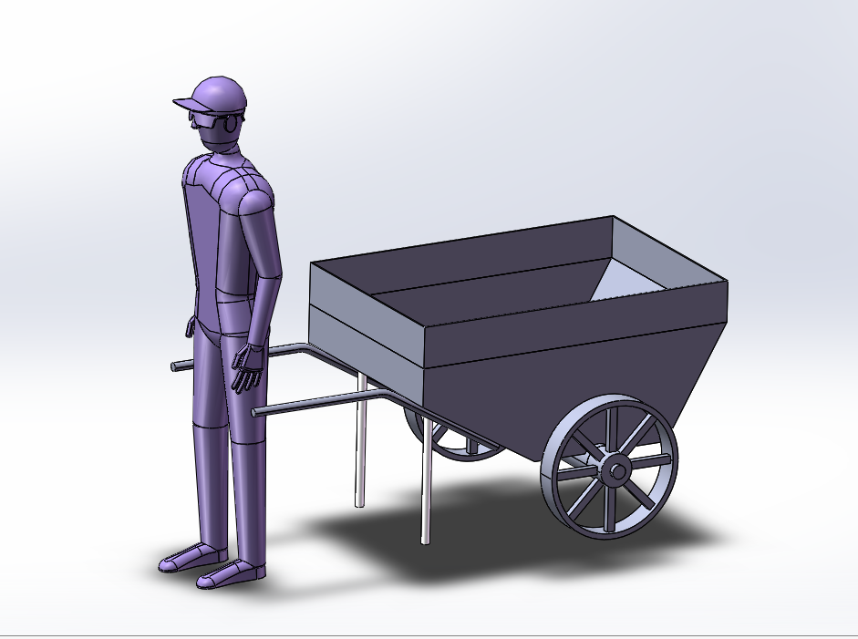 新型人拉小斗车