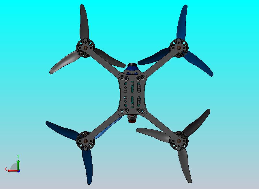 小型四旋翼无人机模型