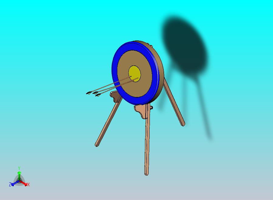 弓目标支架可折叠三脚架