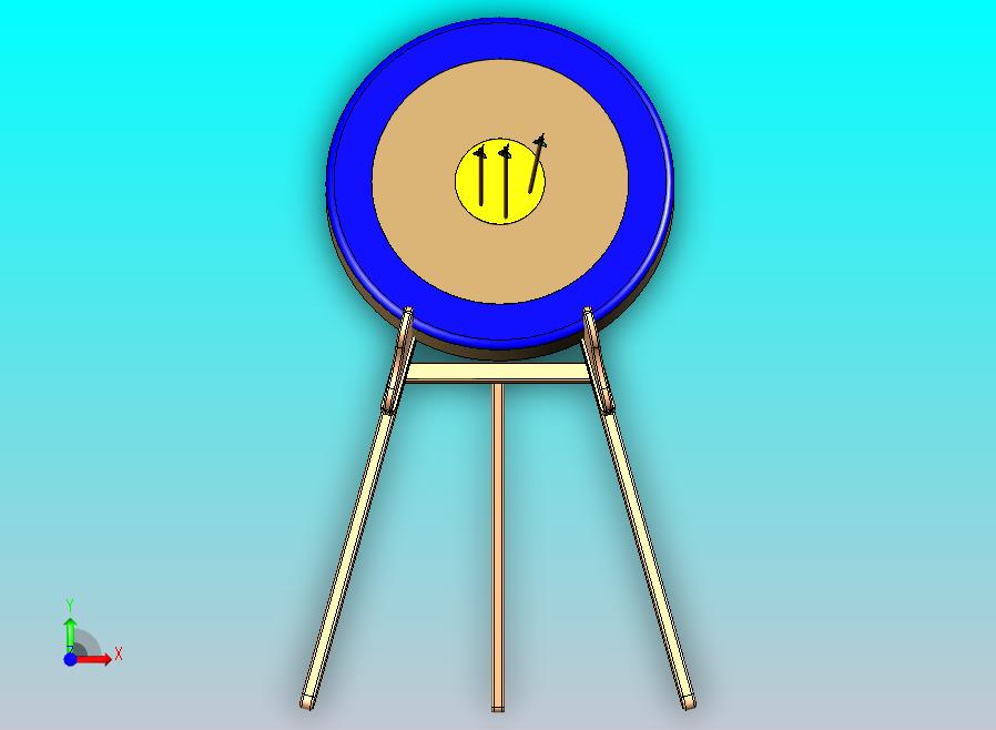 弓目标支架可折叠三脚架