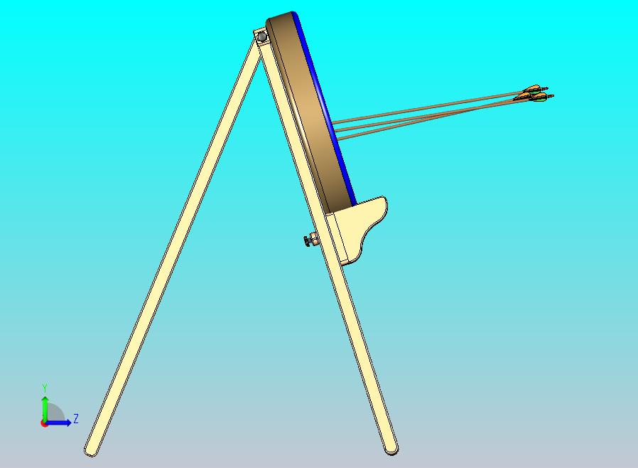 弓目标支架可折叠三脚架