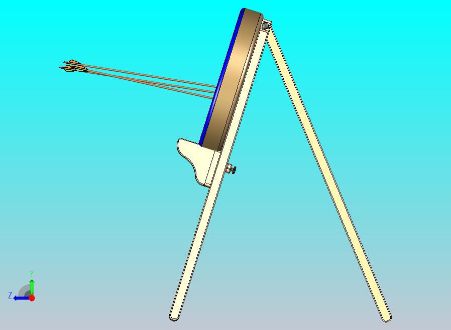 弓目标支架可折叠三脚架