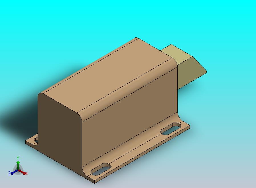 电磁锁占位模型