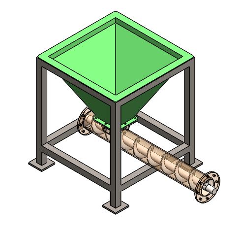 工业料斗螺杆机