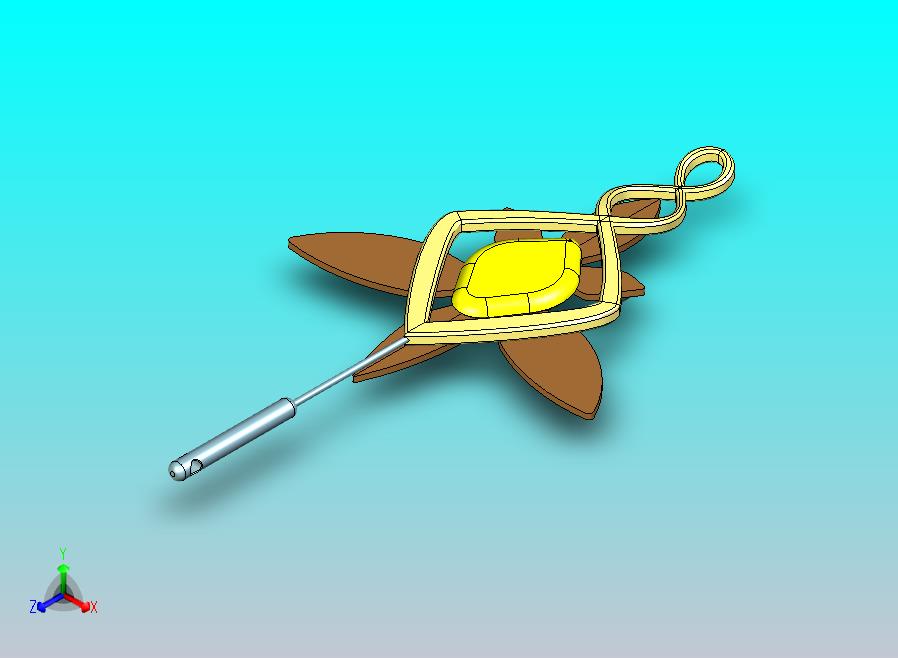 首饰挂件参数化建模图