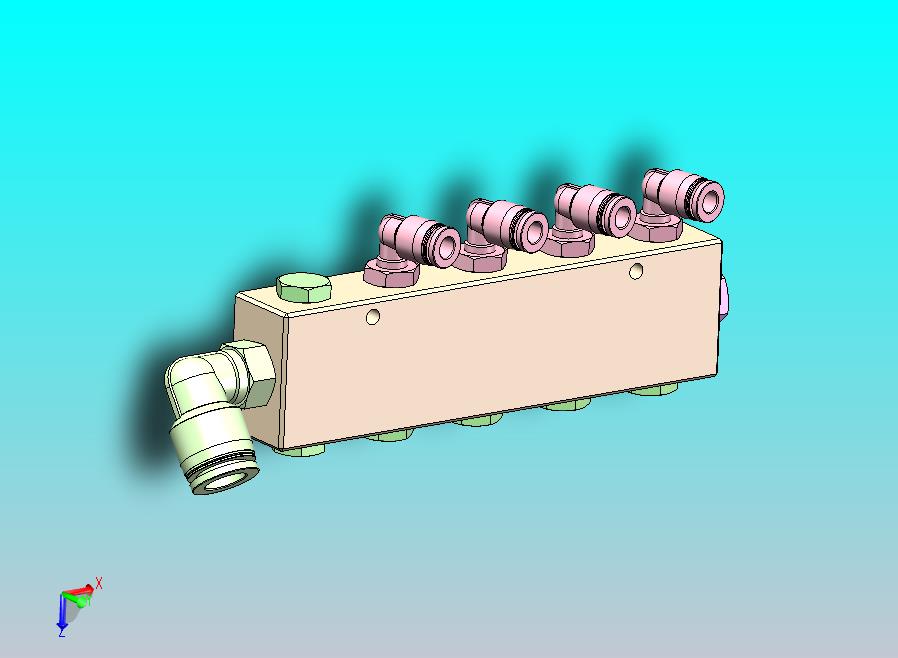 自制歧管块组件