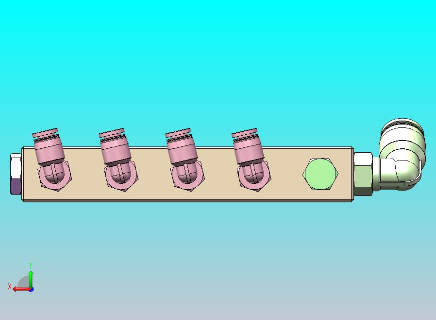 自制歧管块组件