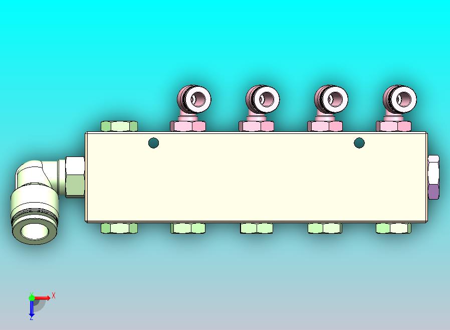 自制歧管块组件