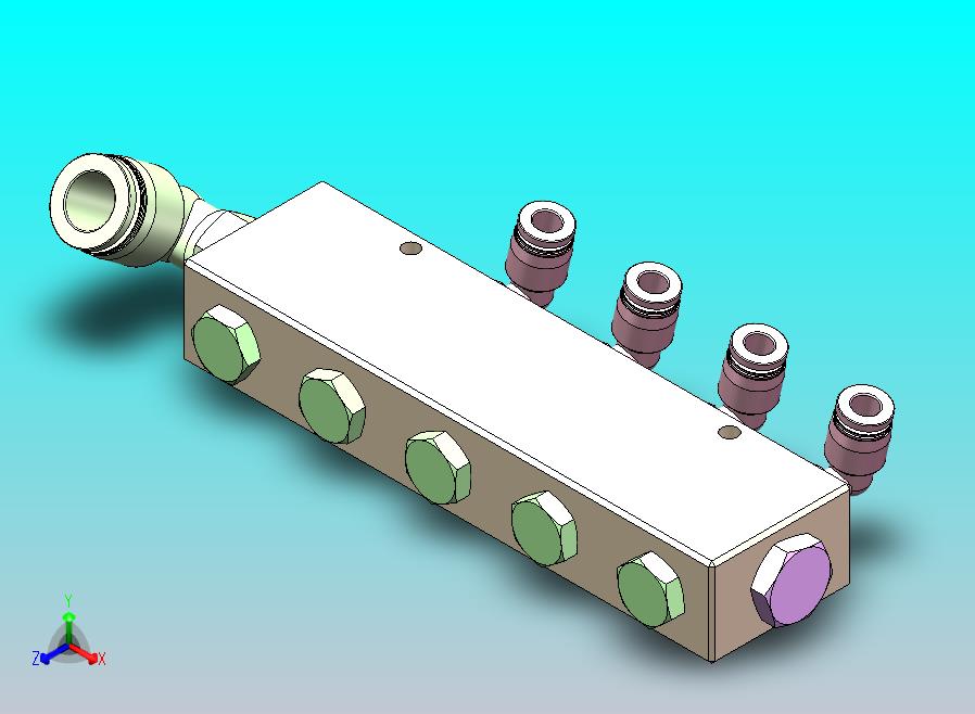 自制歧管块组件