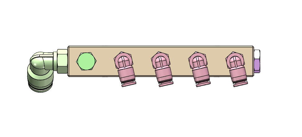 自制歧管块组件