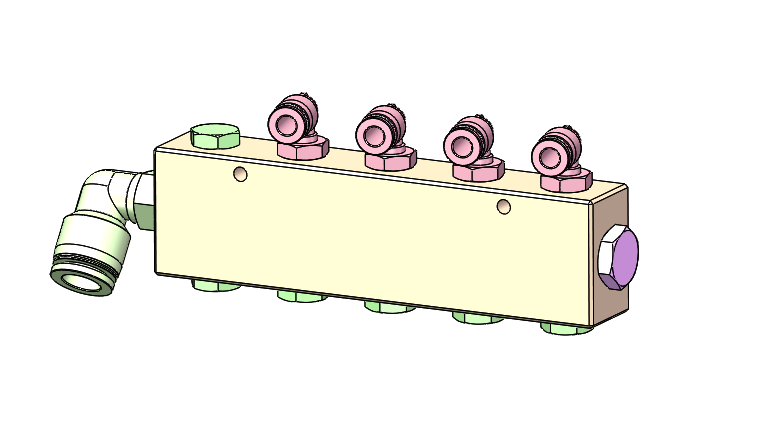 自制歧管块组件