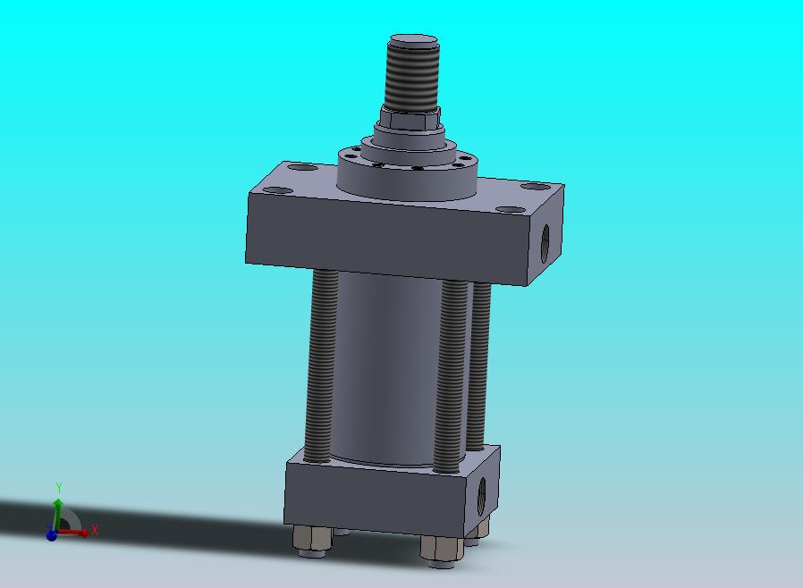 横拉杆液压缸（带前安装）（力士乐-CDT3ME5-80-45-70F11）80x45x70.8 mm