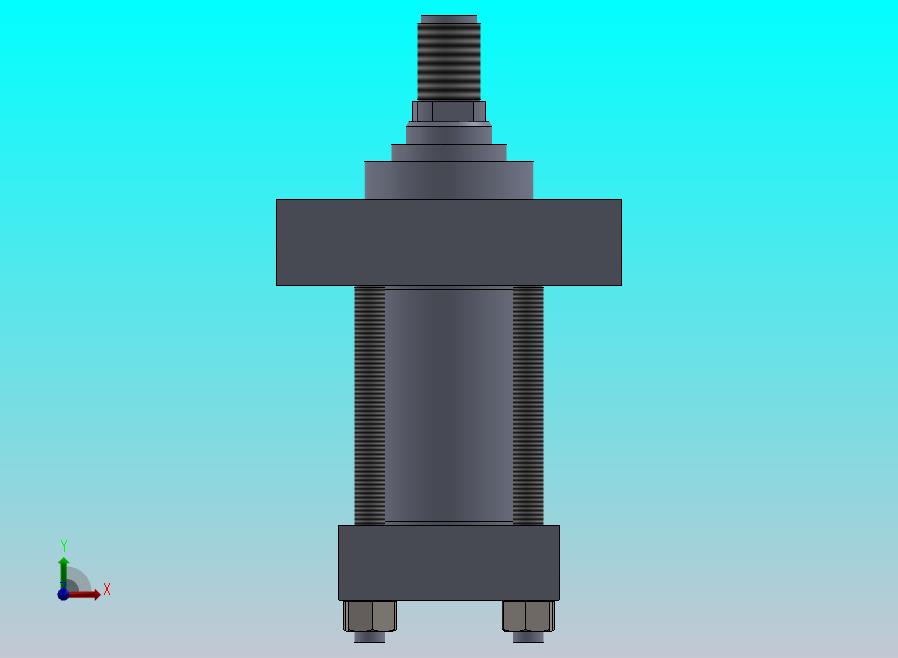 横拉杆液压缸（带前安装）（力士乐-CDT3ME5-80-45-70F11）80x45x70.8 mm